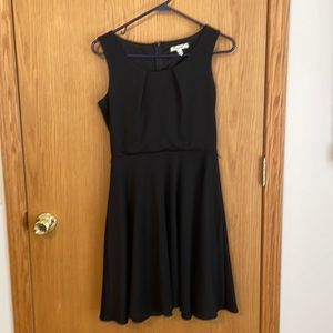 Little black dress with fitted waist